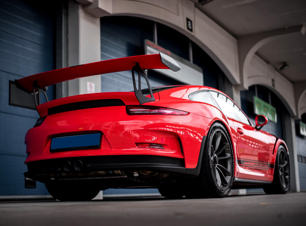 back view of a car