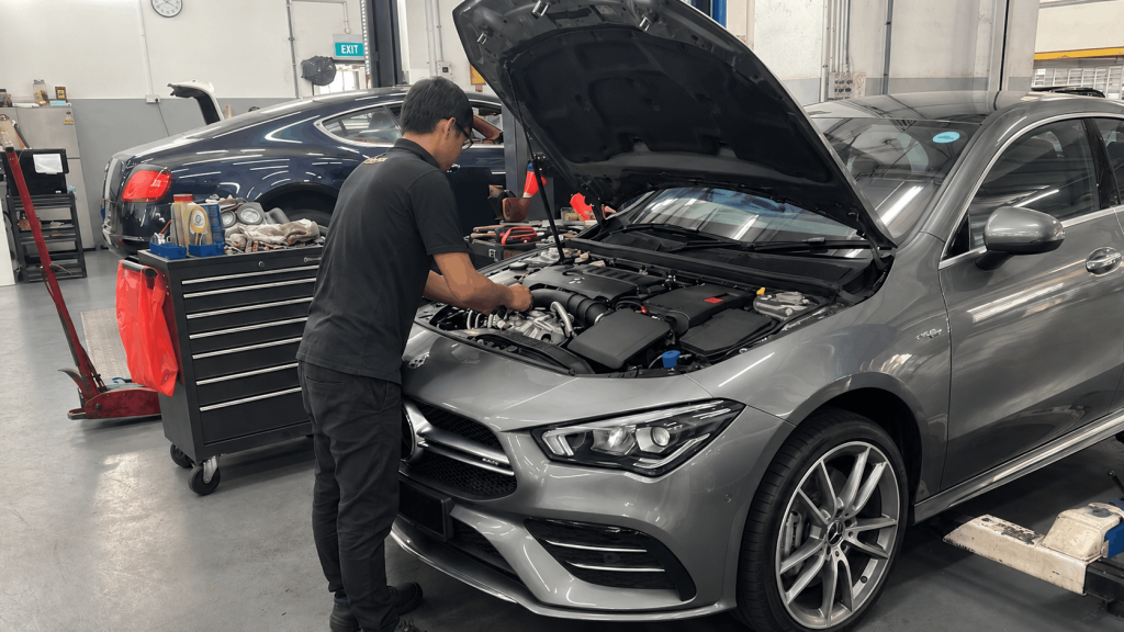 car servicing workshop